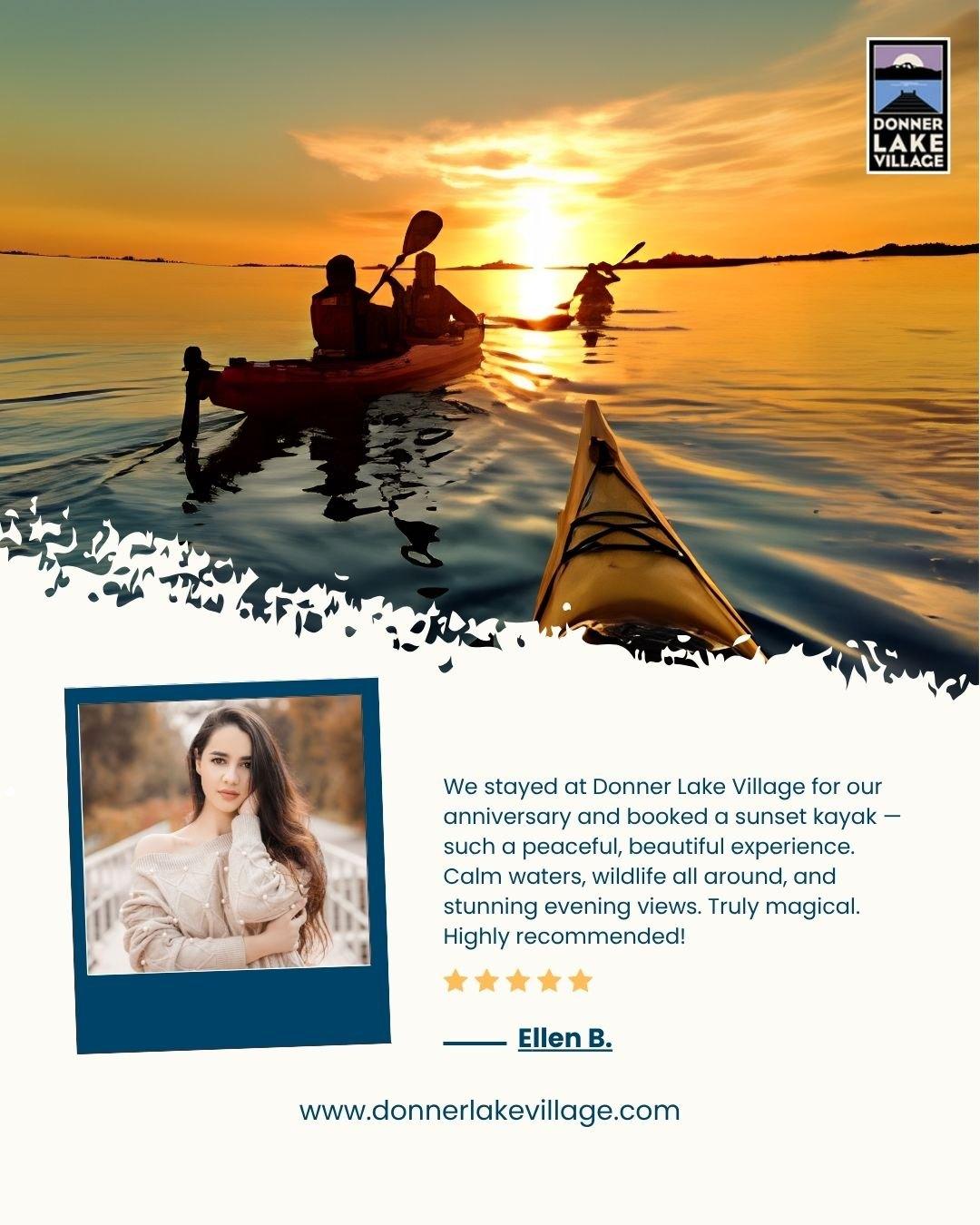 Donner Lake Village — Sunset Kayak — Guest Review